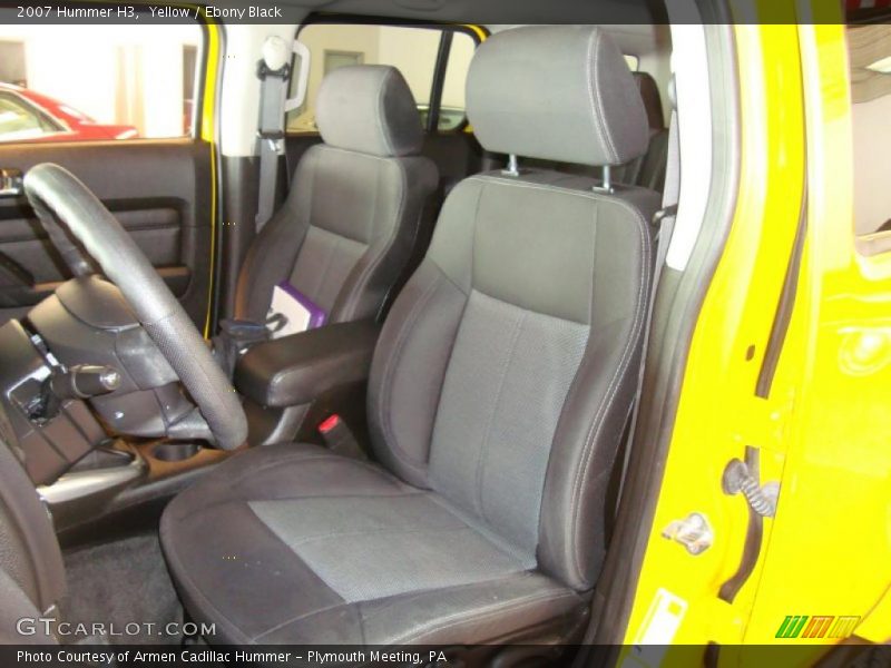Yellow / Ebony Black 2007 Hummer H3