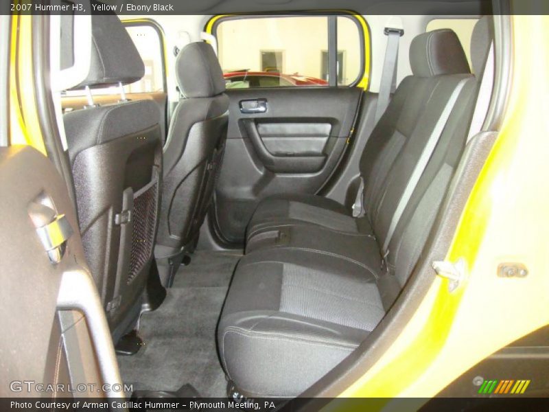 Yellow / Ebony Black 2007 Hummer H3