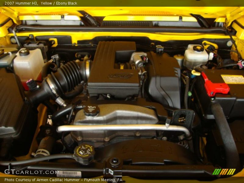 Yellow / Ebony Black 2007 Hummer H3