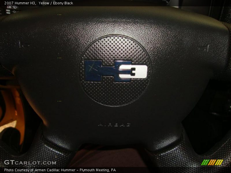 Yellow / Ebony Black 2007 Hummer H3