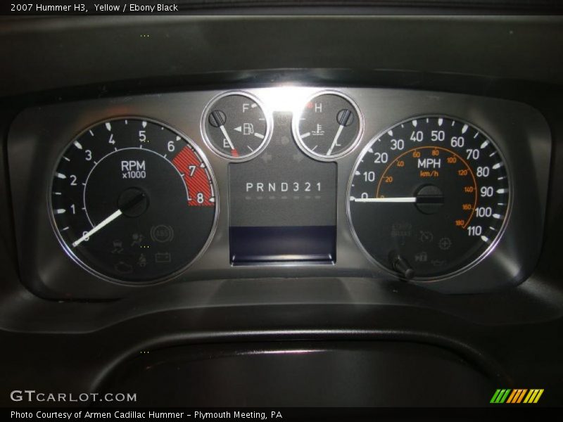Yellow / Ebony Black 2007 Hummer H3