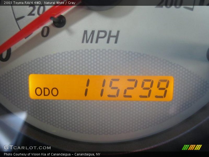Natural White / Gray 2003 Toyota RAV4 4WD