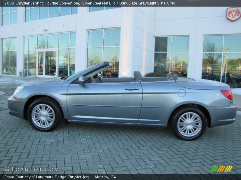 Silver Steel Metallic / Dark Slate Gray/Light Slate Gray 2008 Chrysler Sebring Touring Convertible