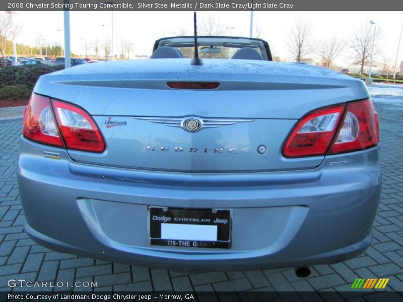 Silver Steel Metallic / Dark Slate Gray/Light Slate Gray 2008 Chrysler Sebring Touring Convertible