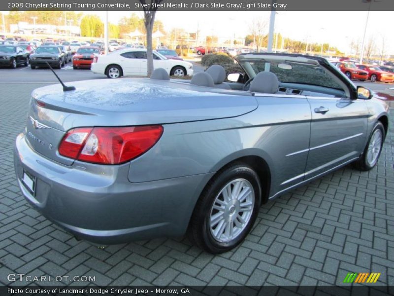 Silver Steel Metallic / Dark Slate Gray/Light Slate Gray 2008 Chrysler Sebring Touring Convertible