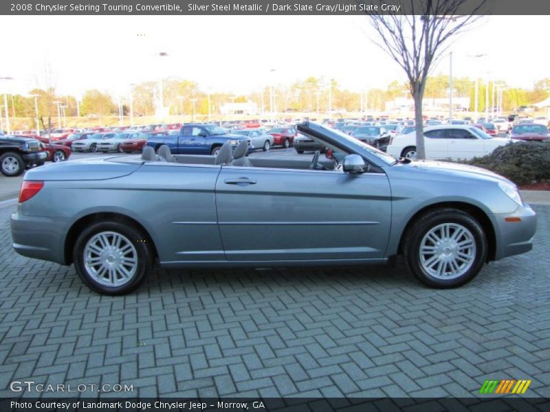 Silver Steel Metallic / Dark Slate Gray/Light Slate Gray 2008 Chrysler Sebring Touring Convertible