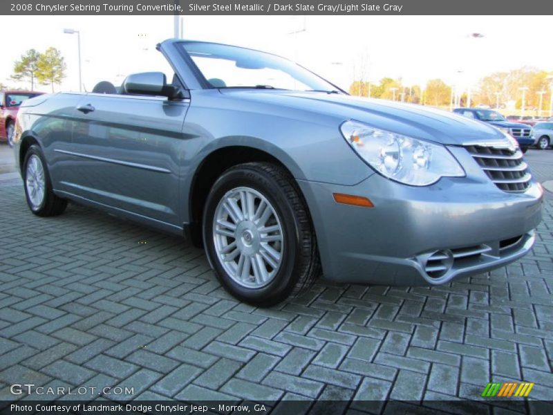 Silver Steel Metallic / Dark Slate Gray/Light Slate Gray 2008 Chrysler Sebring Touring Convertible