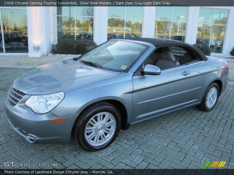 Silver Steel Metallic / Dark Slate Gray/Light Slate Gray 2008 Chrysler Sebring Touring Convertible