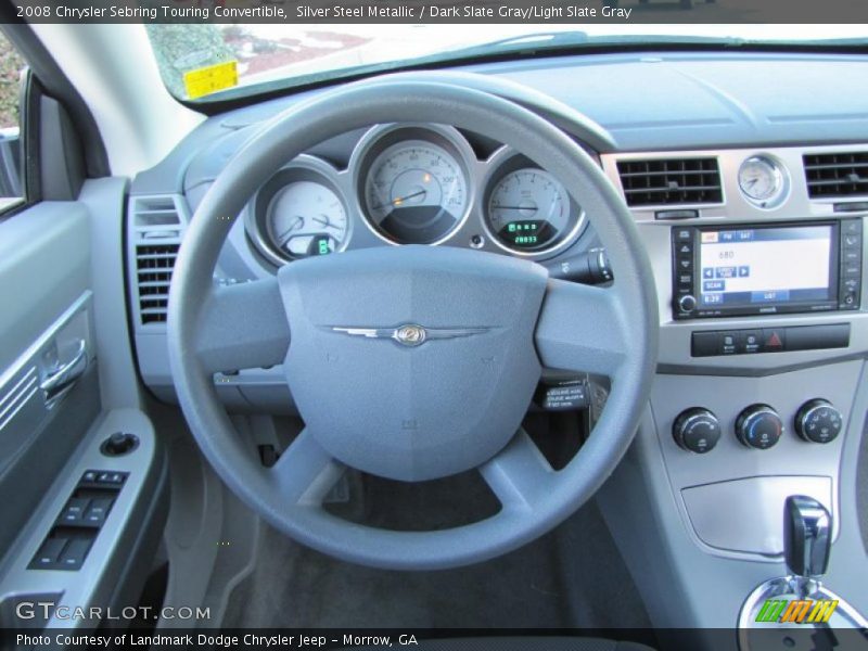 Silver Steel Metallic / Dark Slate Gray/Light Slate Gray 2008 Chrysler Sebring Touring Convertible