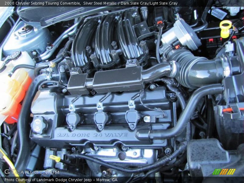 Silver Steel Metallic / Dark Slate Gray/Light Slate Gray 2008 Chrysler Sebring Touring Convertible