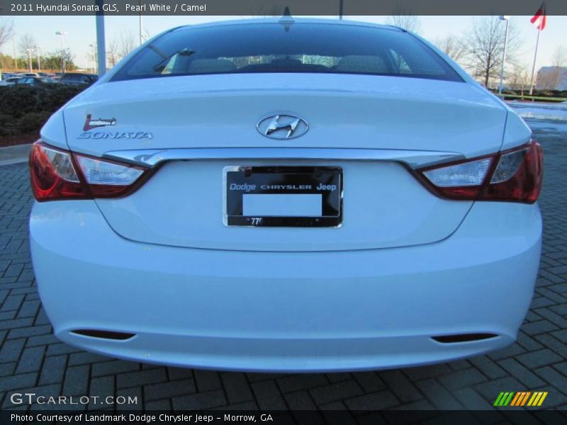 Pearl White / Camel 2011 Hyundai Sonata GLS