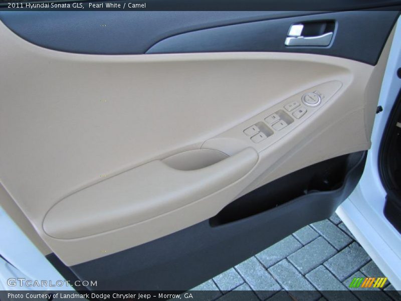 Pearl White / Camel 2011 Hyundai Sonata GLS