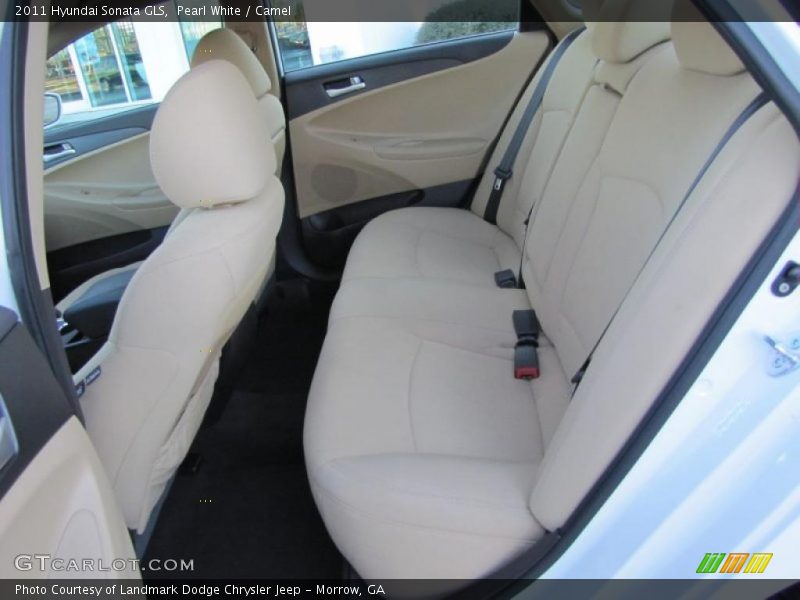 Pearl White / Camel 2011 Hyundai Sonata GLS
