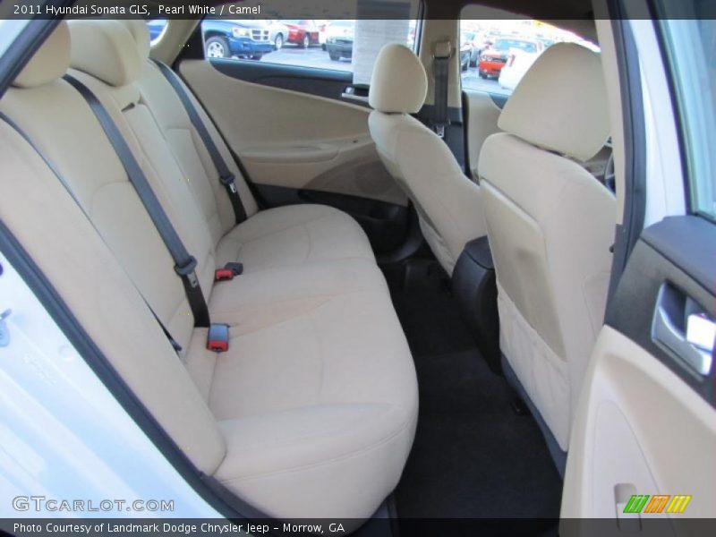 Pearl White / Camel 2011 Hyundai Sonata GLS