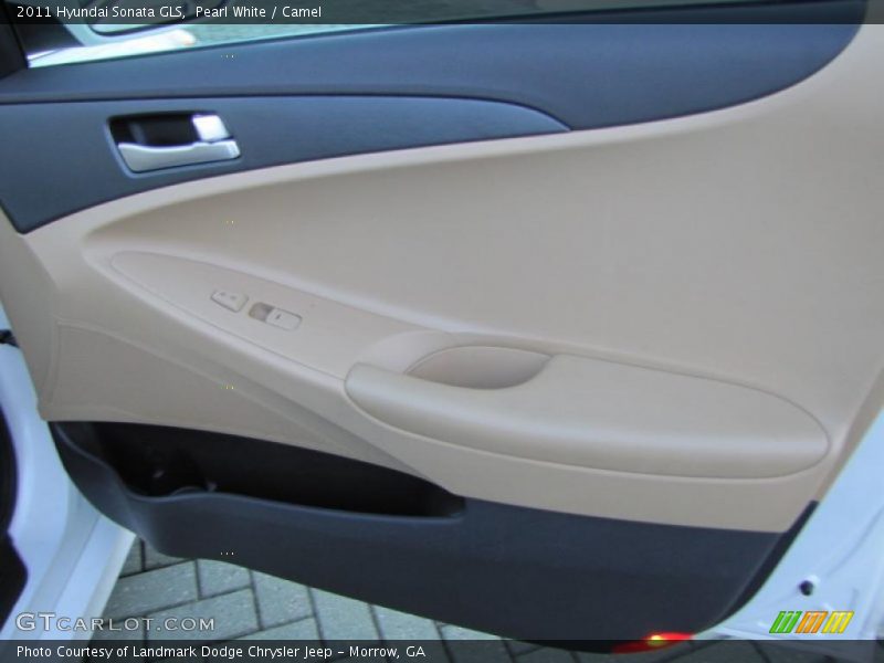 Pearl White / Camel 2011 Hyundai Sonata GLS