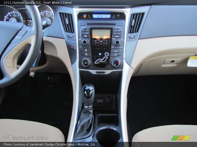 Pearl White / Camel 2011 Hyundai Sonata GLS