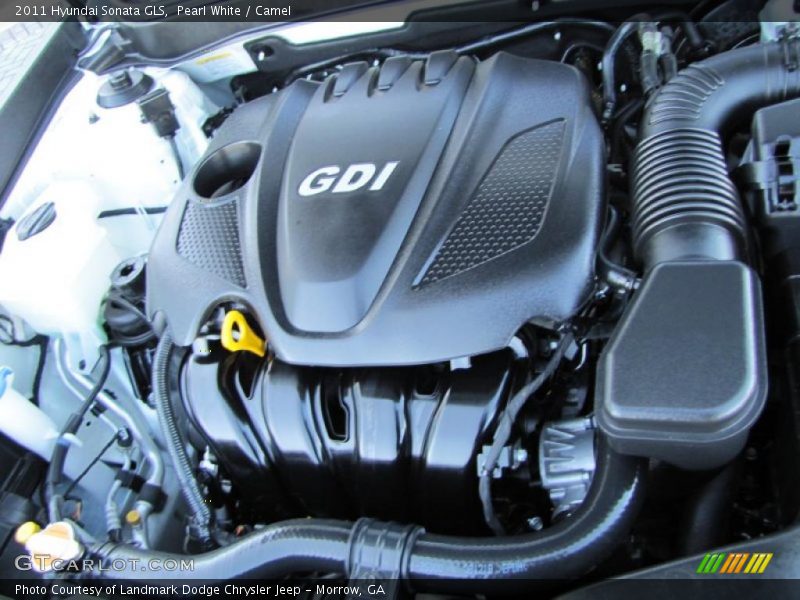 Pearl White / Camel 2011 Hyundai Sonata GLS