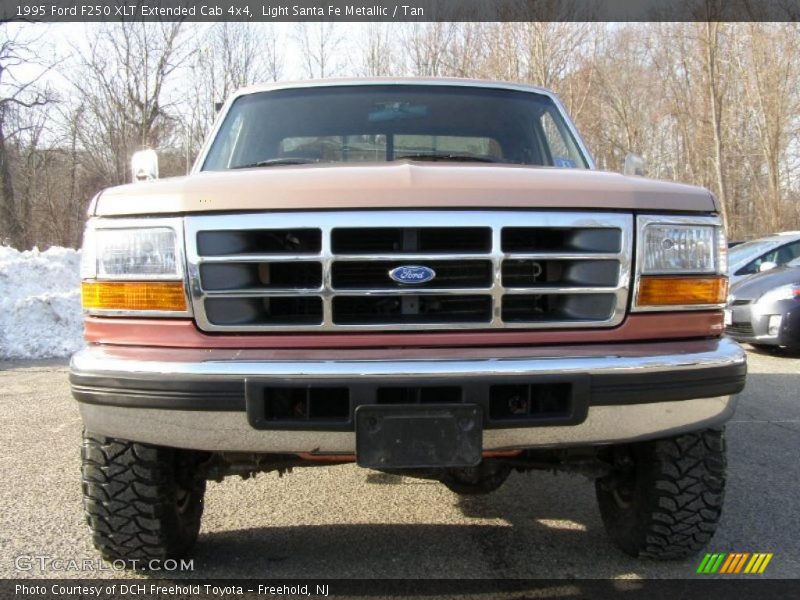 Light Santa Fe Metallic / Tan 1995 Ford F250 XLT Extended Cab 4x4