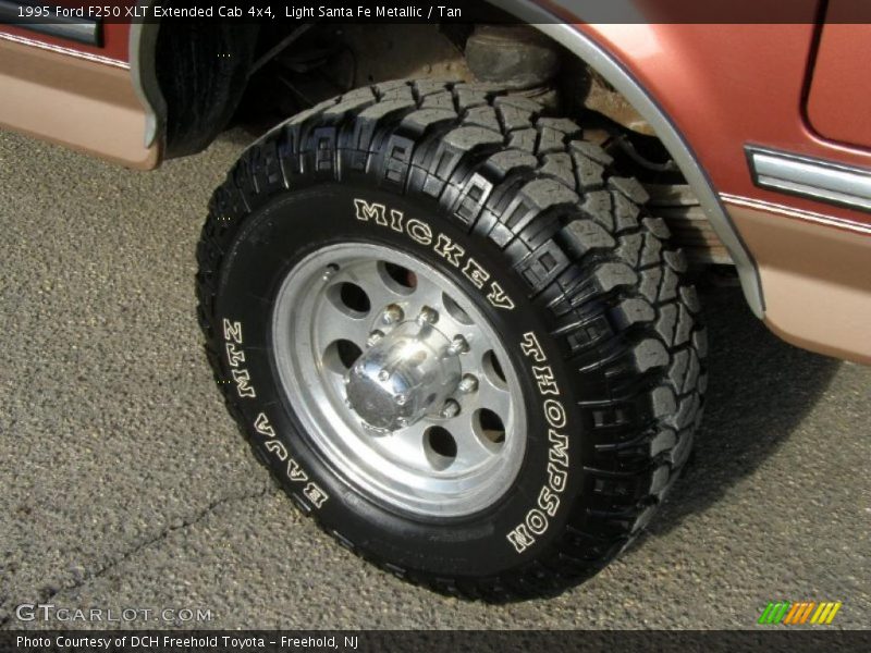 Light Santa Fe Metallic / Tan 1995 Ford F250 XLT Extended Cab 4x4