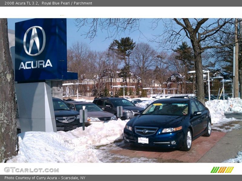 Royal Blue Pearl / Parchment 2008 Acura TL 3.2