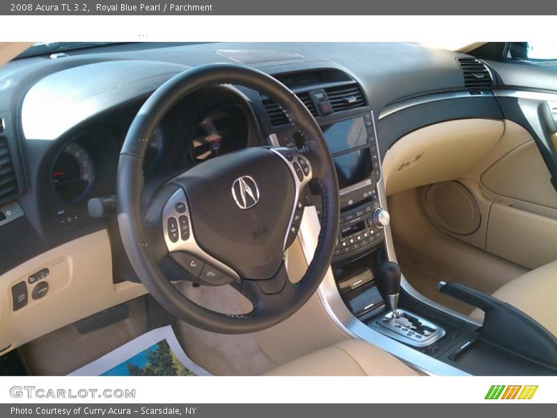 Royal Blue Pearl / Parchment 2008 Acura TL 3.2