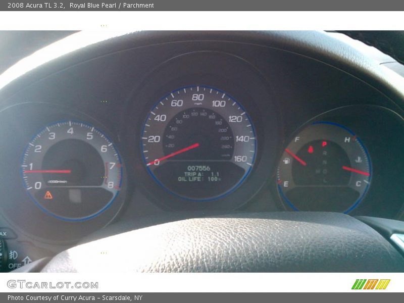 Royal Blue Pearl / Parchment 2008 Acura TL 3.2