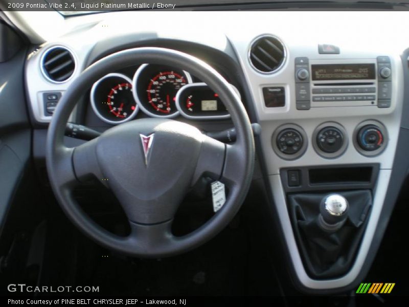 Dashboard of 2009 Vibe 2.4