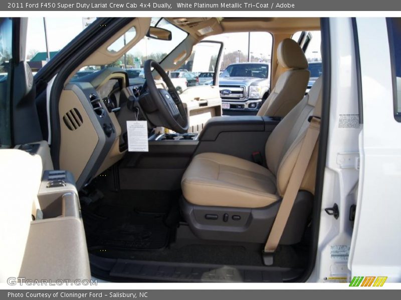  2011 F450 Super Duty Lariat Crew Cab 4x4 Dually Adobe Interior