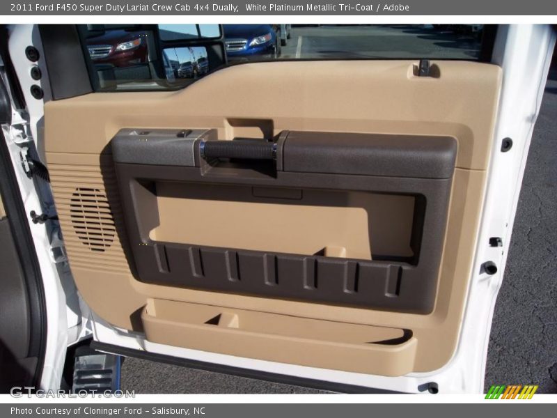 White Platinum Metallic Tri-Coat / Adobe 2011 Ford F450 Super Duty Lariat Crew Cab 4x4 Dually