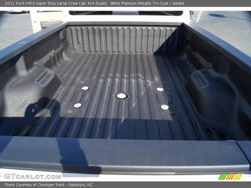 White Platinum Metallic Tri-Coat / Adobe 2011 Ford F450 Super Duty Lariat Crew Cab 4x4 Dually