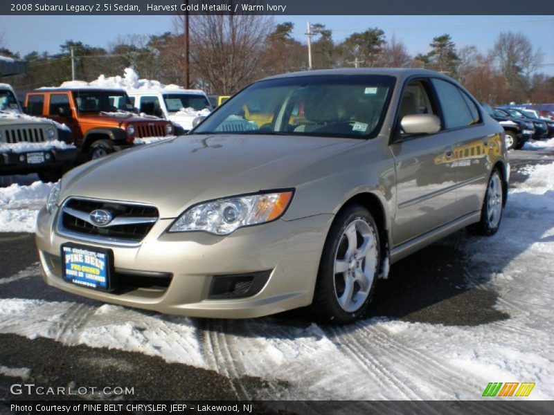 Harvest Gold Metallic / Warm Ivory 2008 Subaru Legacy 2.5i Sedan