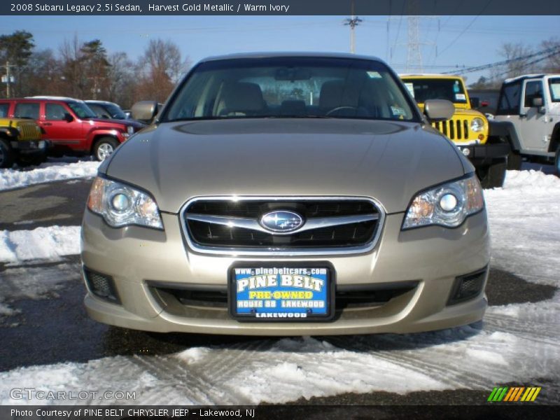 Harvest Gold Metallic / Warm Ivory 2008 Subaru Legacy 2.5i Sedan