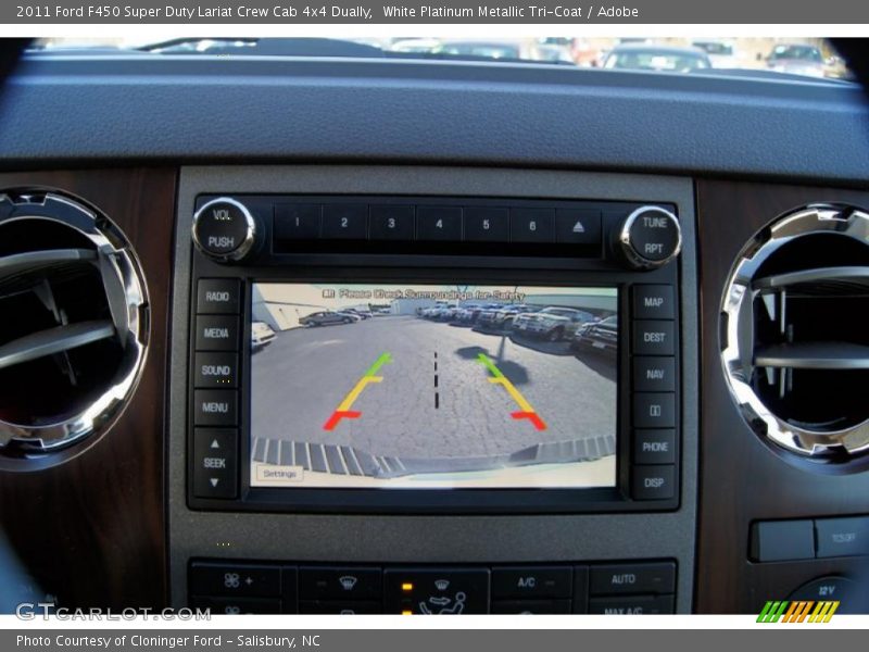 White Platinum Metallic Tri-Coat / Adobe 2011 Ford F450 Super Duty Lariat Crew Cab 4x4 Dually
