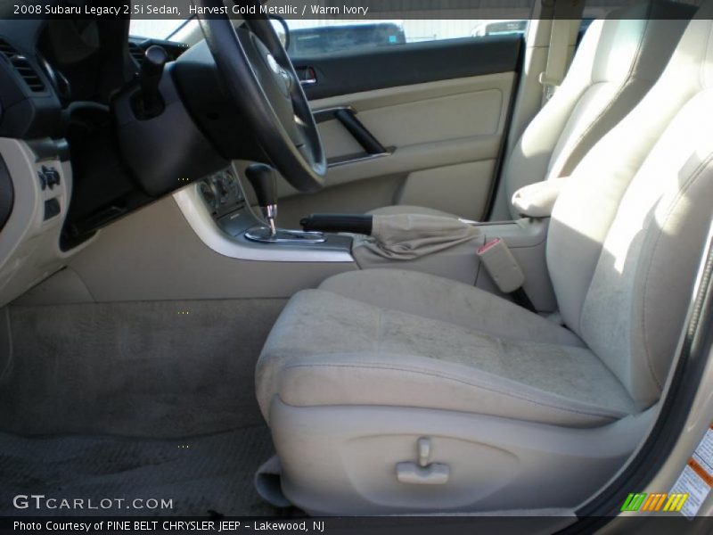 Harvest Gold Metallic / Warm Ivory 2008 Subaru Legacy 2.5i Sedan