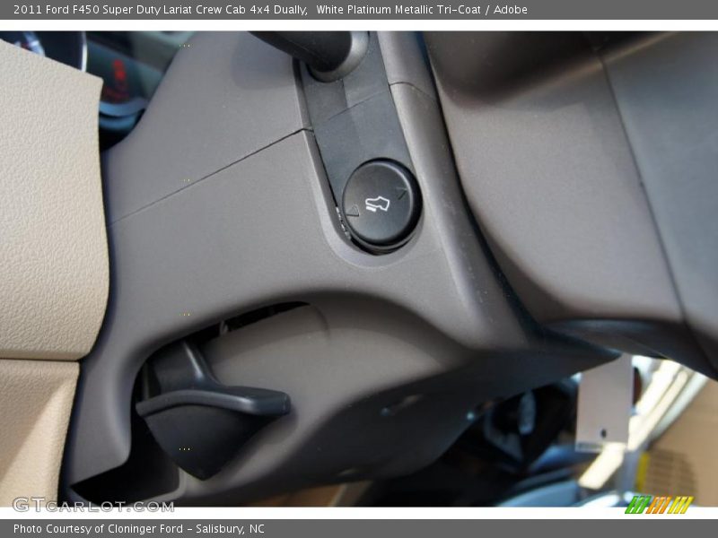 White Platinum Metallic Tri-Coat / Adobe 2011 Ford F450 Super Duty Lariat Crew Cab 4x4 Dually