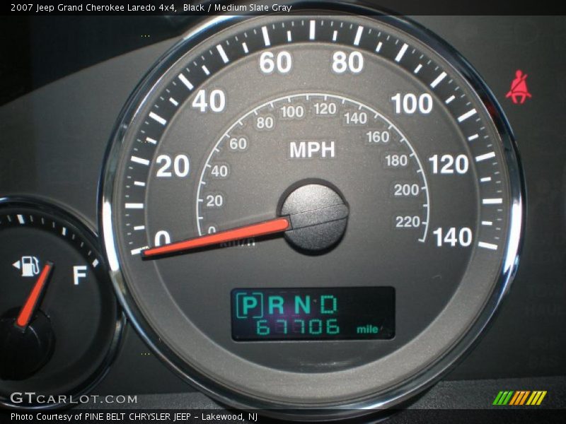 Black / Medium Slate Gray 2007 Jeep Grand Cherokee Laredo 4x4