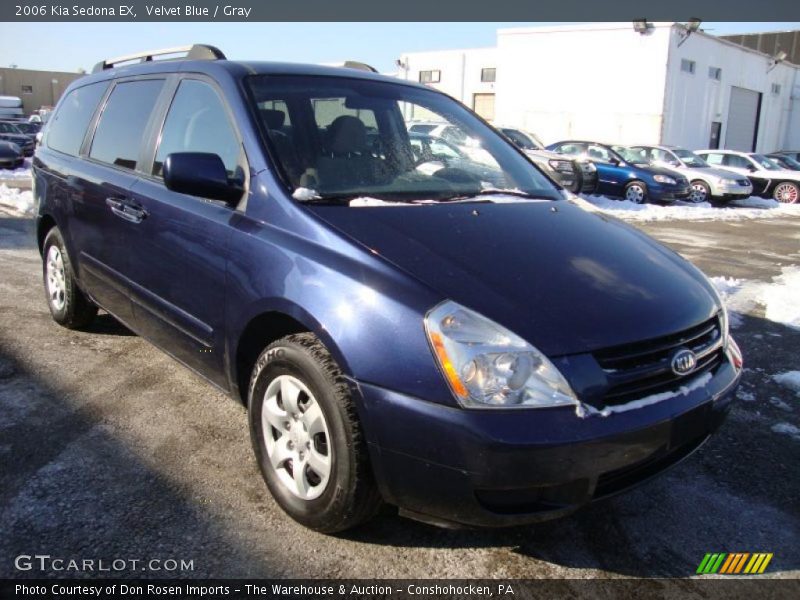 Velvet Blue / Gray 2006 Kia Sedona EX