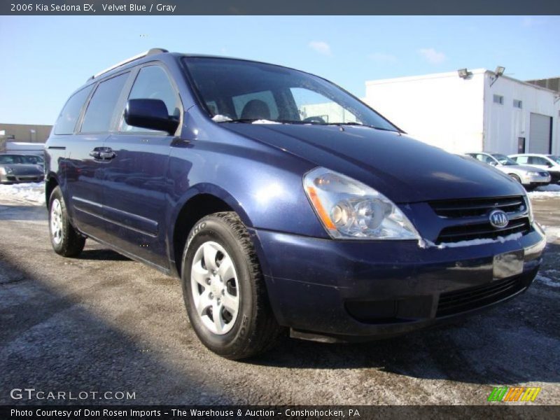 Velvet Blue / Gray 2006 Kia Sedona EX