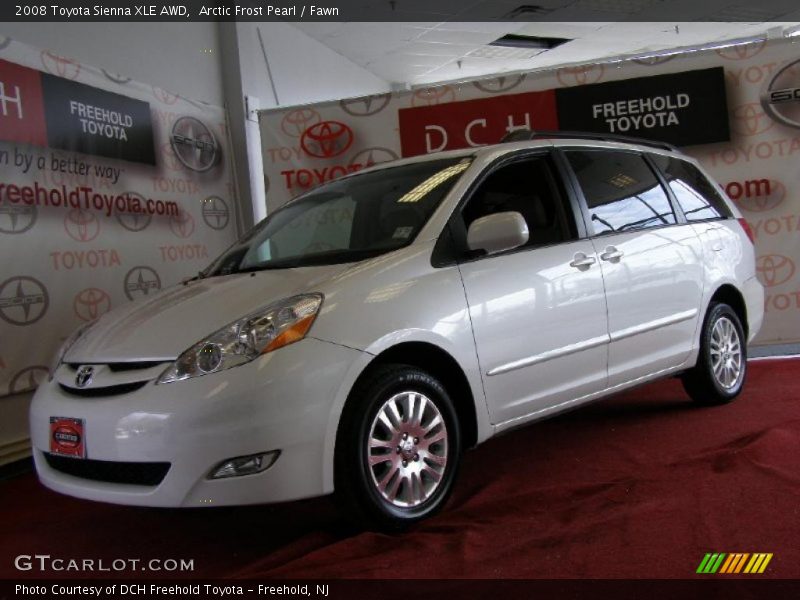 Arctic Frost Pearl / Fawn 2008 Toyota Sienna XLE AWD
