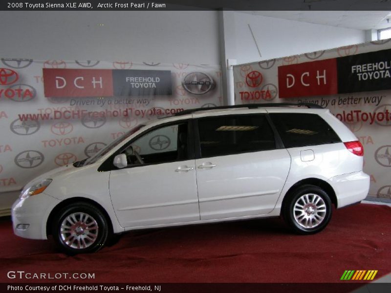 Arctic Frost Pearl / Fawn 2008 Toyota Sienna XLE AWD