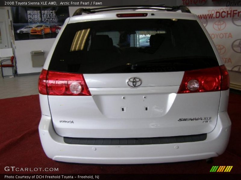 Arctic Frost Pearl / Fawn 2008 Toyota Sienna XLE AWD