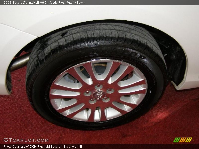 Arctic Frost Pearl / Fawn 2008 Toyota Sienna XLE AWD