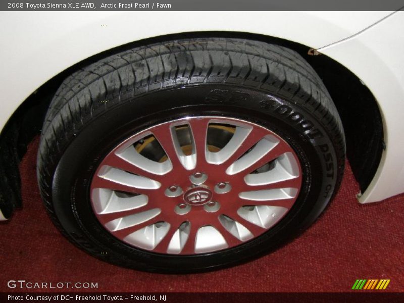 Arctic Frost Pearl / Fawn 2008 Toyota Sienna XLE AWD