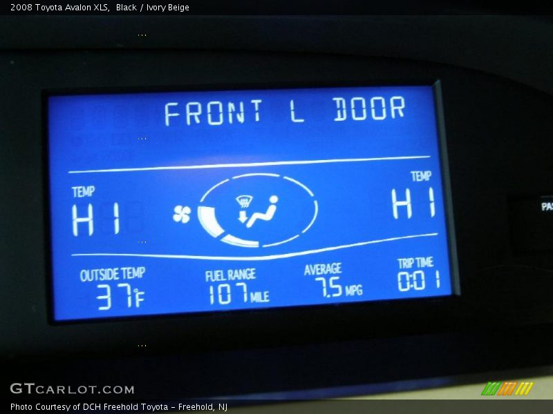 Black / Ivory Beige 2008 Toyota Avalon XLS