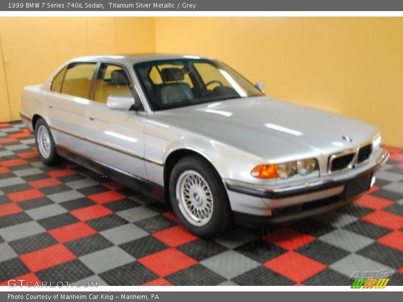 Titanium Silver Metallic / Grey 1999 BMW 7 Series 740iL Sedan