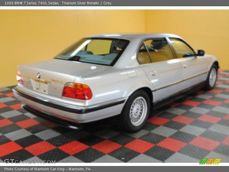 Titanium Silver Metallic / Grey 1999 BMW 7 Series 740iL Sedan