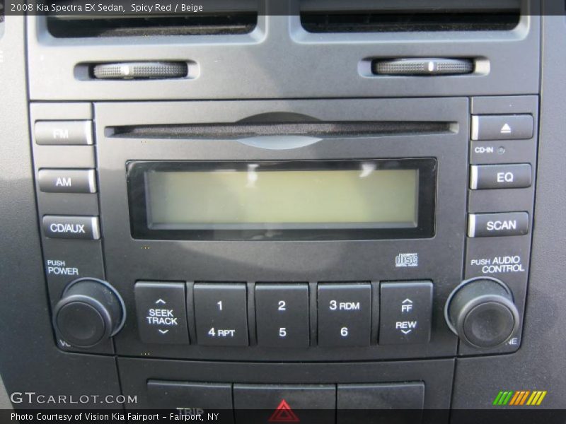 Spicy Red / Beige 2008 Kia Spectra EX Sedan