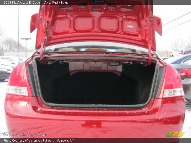 Spicy Red / Beige 2008 Kia Spectra EX Sedan