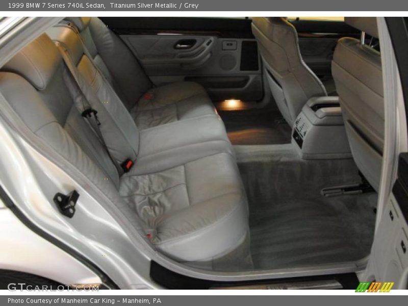 Titanium Silver Metallic / Grey 1999 BMW 7 Series 740iL Sedan