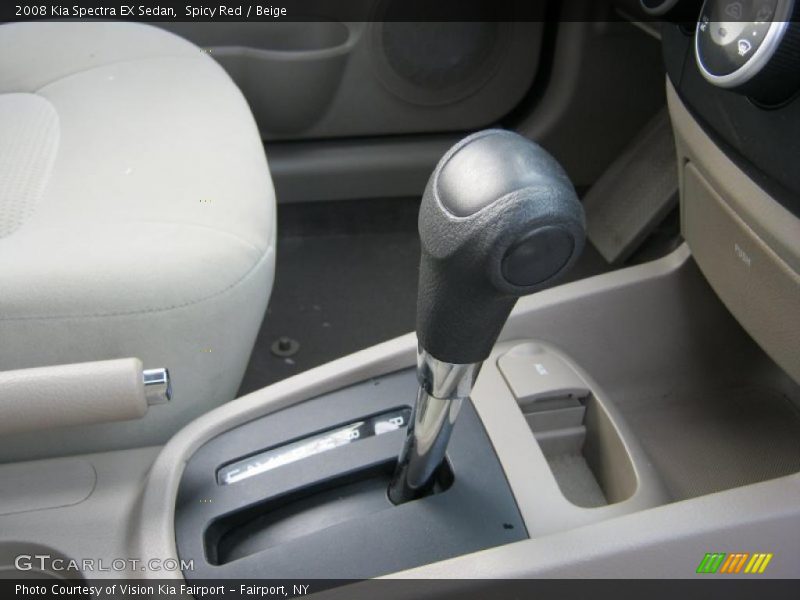 Spicy Red / Beige 2008 Kia Spectra EX Sedan